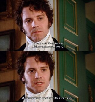 Mr Darcy interpretato da Colin Firth