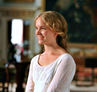 Georgiana Darcy nel film di Joe Wright del 2004 tratto da libro Orgoglio e pregiudizio