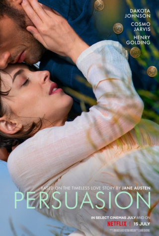 Persuasione, il poster del nuovo adattamento di Netflix con Dakota Johnson e Cosmo Jarvis 